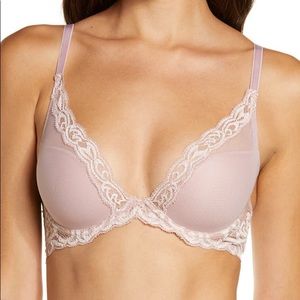 Natori Feathers Underwire Contour Bra Pink Pearl